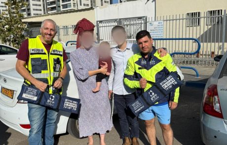 גבעת שמואל: תינוק ננעל בשגגה ברכב, מתנדבי ידידים חילצו אותו בשלום